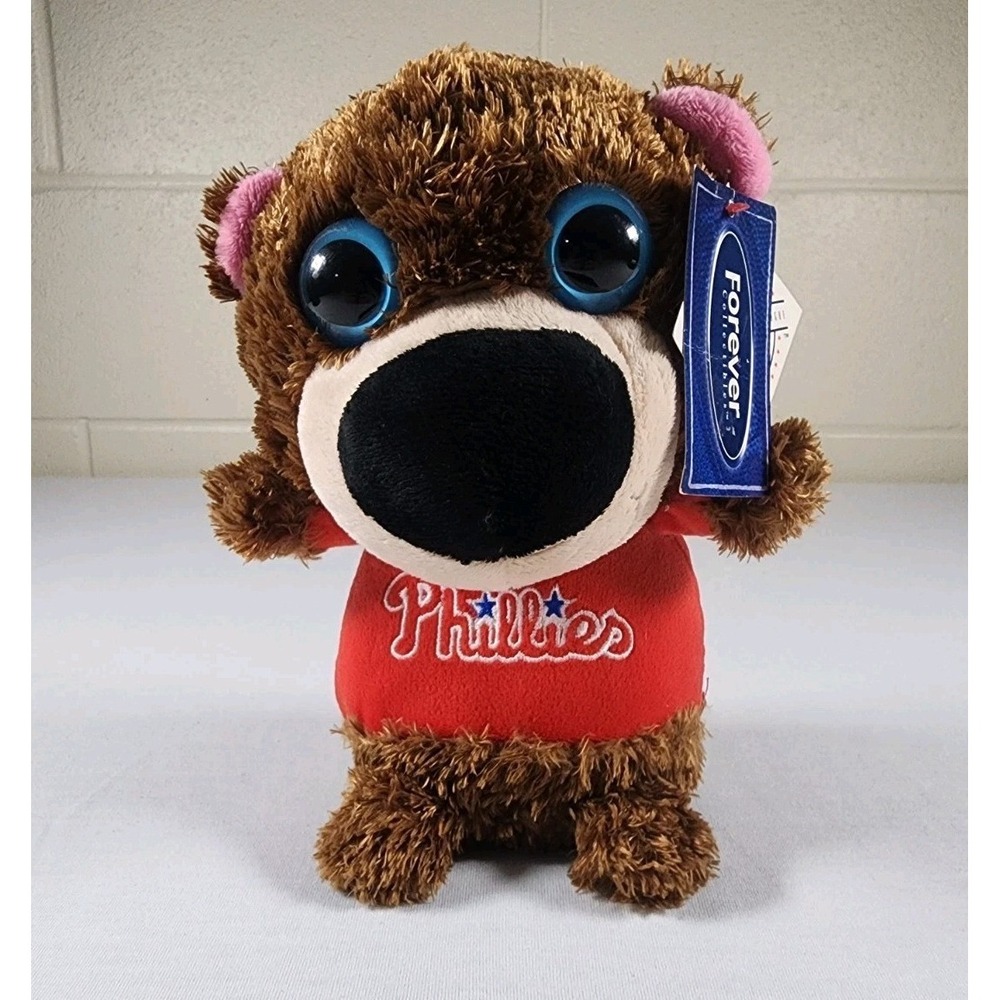Forever Collectibles MLB Philadelphia Phillies Plush Bear‎ Big Eyed OS Mascot